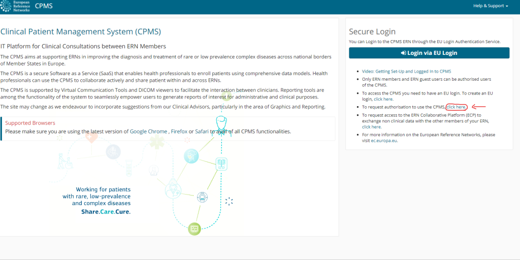 Guides to CPMS ERN European Reference Network on Rare and
