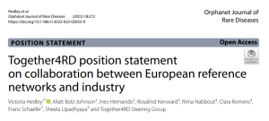 Position paper: Together4RD position statement on collaboration between European reference networks and industry
