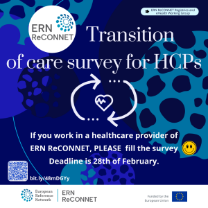 ERN ReCONNET transition of care survey for HCPs